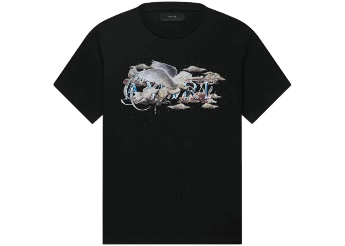 AMIRI Pegasus Script-print T-shirt Black