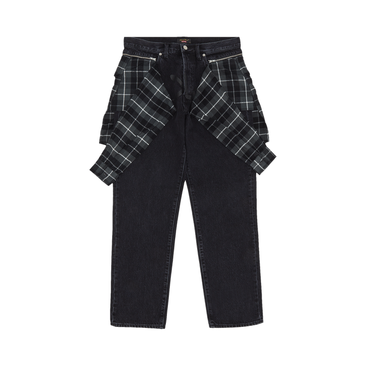 Supreme x UNDERCOVER Layered Jean 'Washed Black'