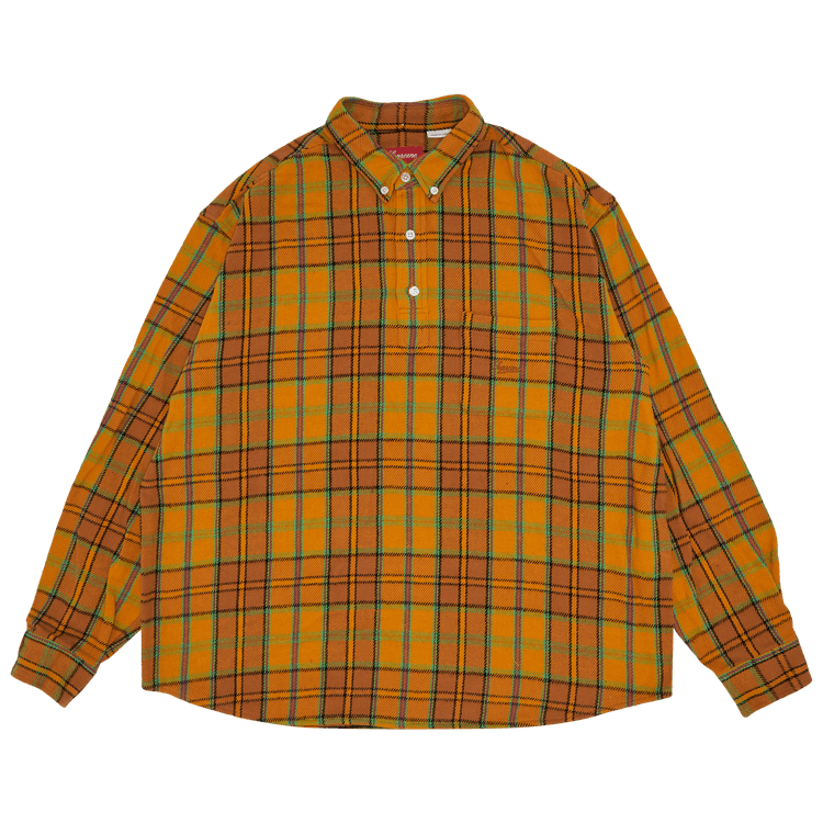 Supreme Pullover Plaid Flannel Shirt 'Gold'
