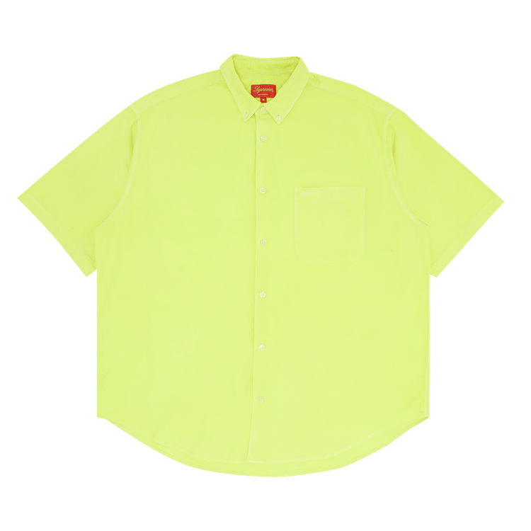Supreme Loose Fit Short-Sleeve Oxford Shirt 'Bright Green'