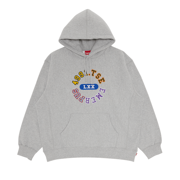 Supreme Reverse Hooded Sweatshirt 'Heather Grey'