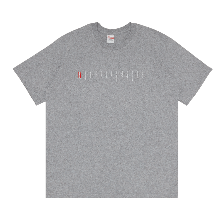 Supreme Location Tee 'Heather Grey'