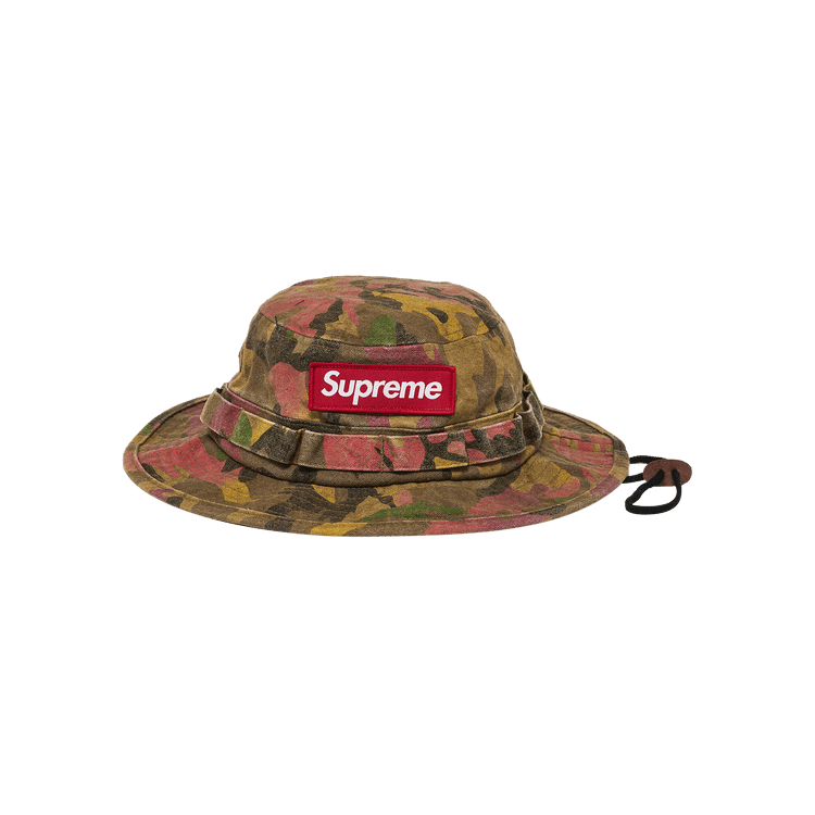 Supreme Washed Canvas Boonie 'Tan Camo'