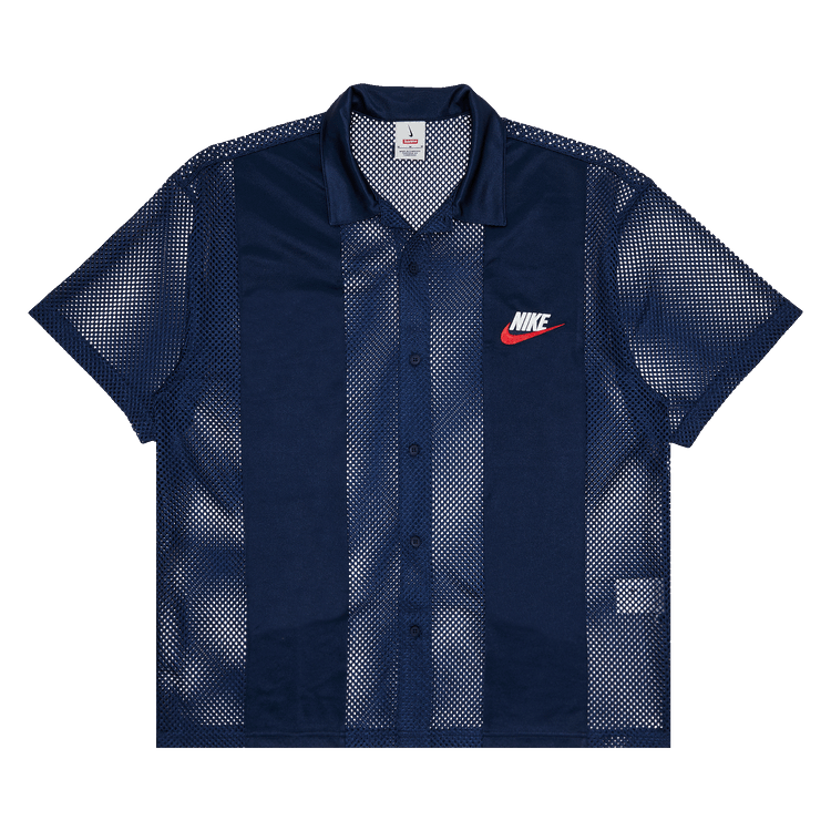 Supreme x Nike Mesh Short-Sleeve Shirt 'Navy'