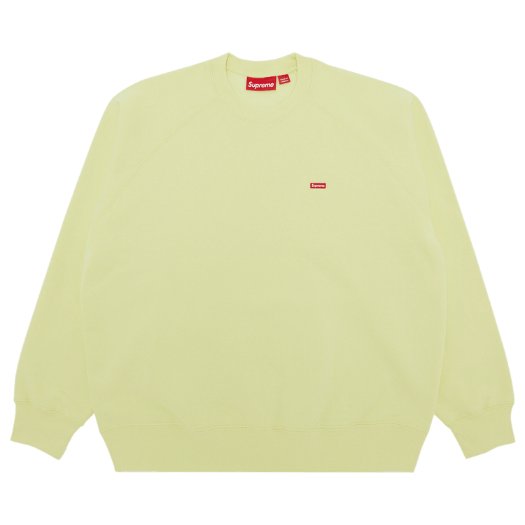 Supreme Small Box Raglan Crewneck 'Pale Lime'