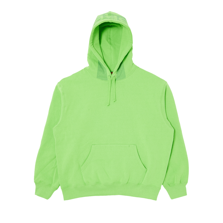 Supreme Jacquard Stripe Hooded Sweatshirt 'Bright Green'