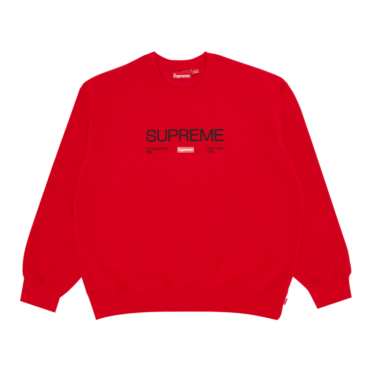 Supreme Established Crewneck 'Red'