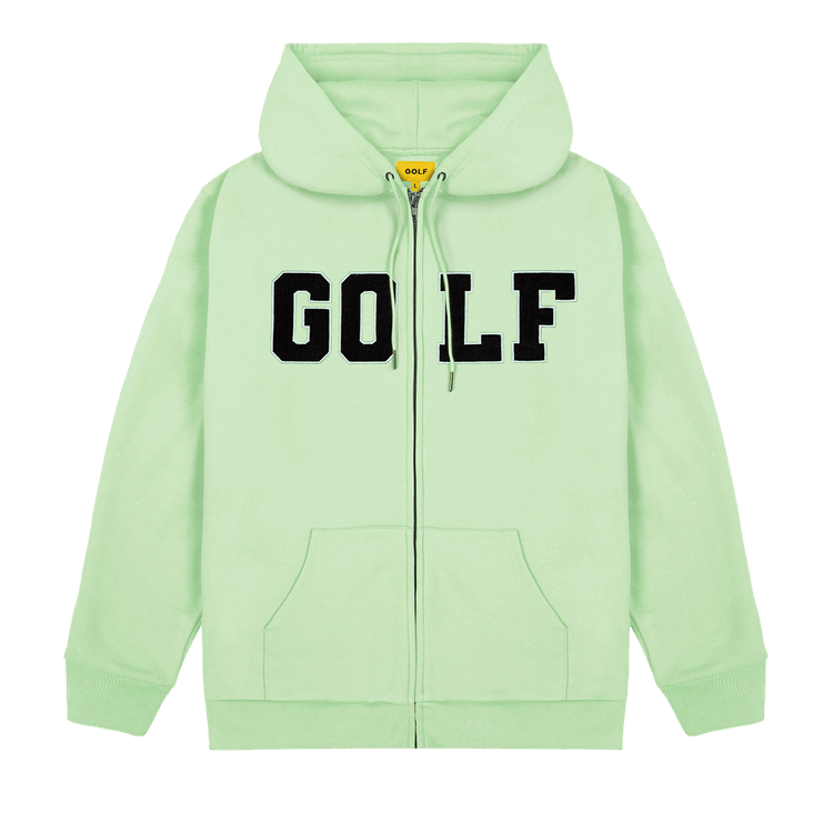 GOLF WANG College Cord Zip Up Hoodie 'Mint'