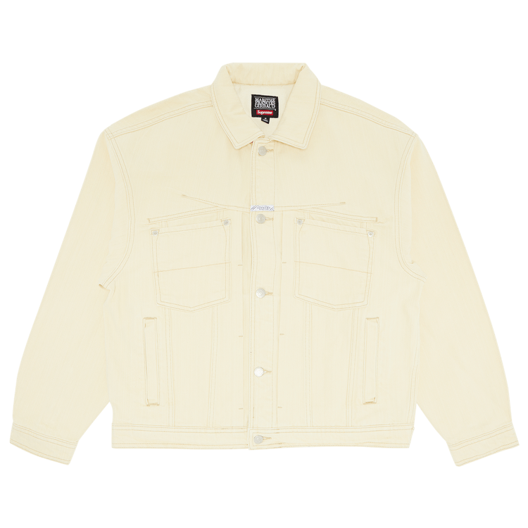 Supreme x Martithé + François Girbaud X-Seam Denim Trucker Jacket 'Pale Yellow'