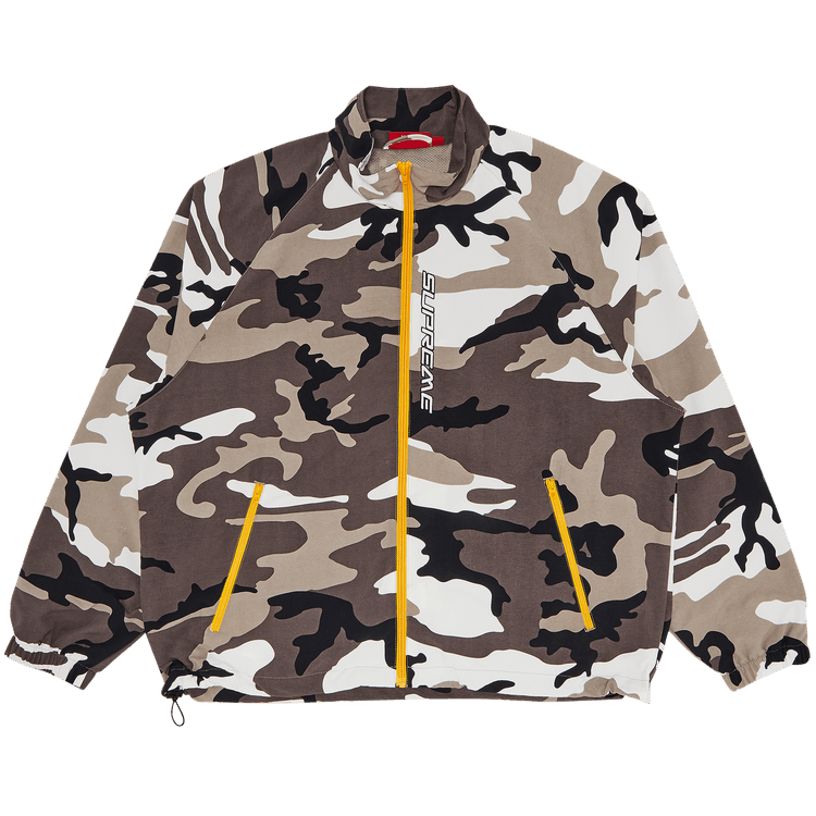 Supreme Contrast Zip Track Jacket 'Snow Camo'
