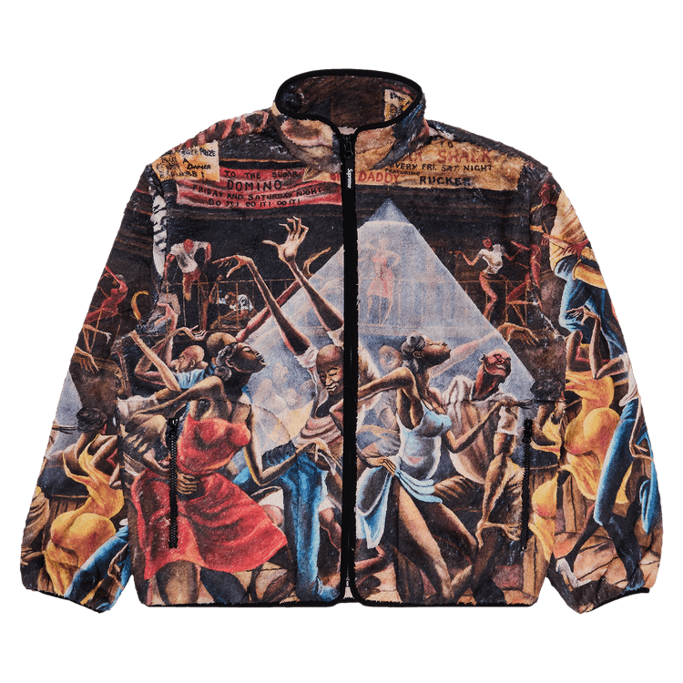 Supreme x Ernie Barnes Fleece Jacket 'Multicolor'