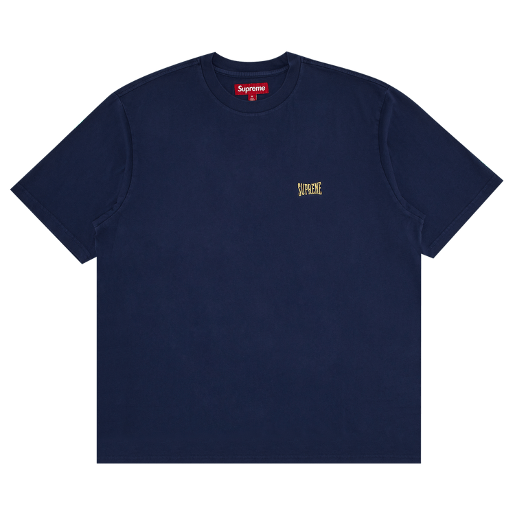Supreme Warm Up Washed Short-Sleeve Top 'Navy'