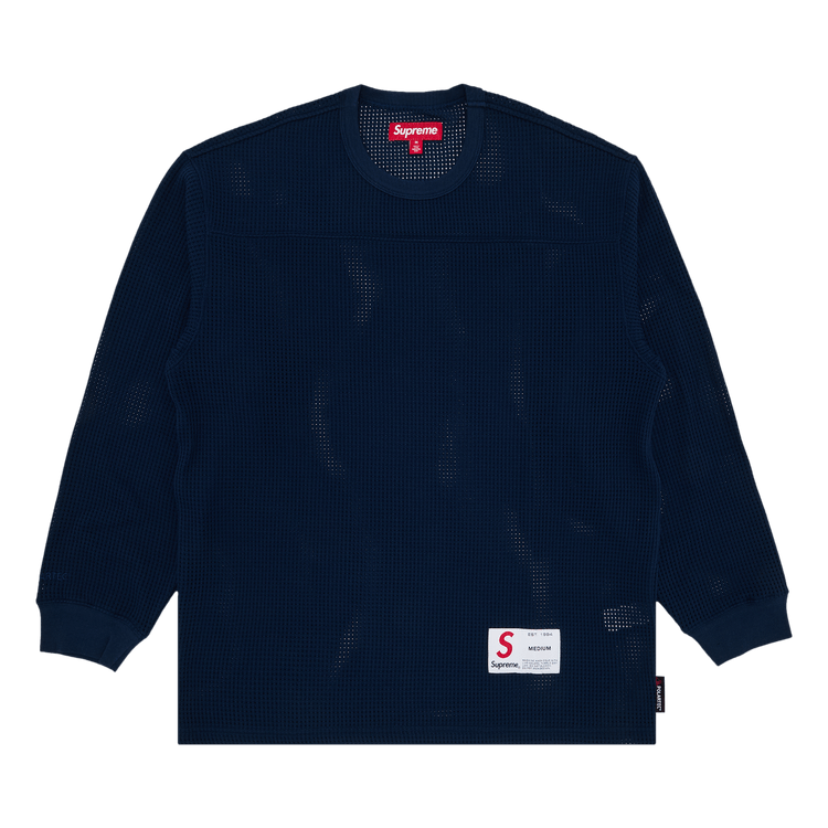 Supreme Polartec Mesh Long-Sleeve Football Top 'Navy'