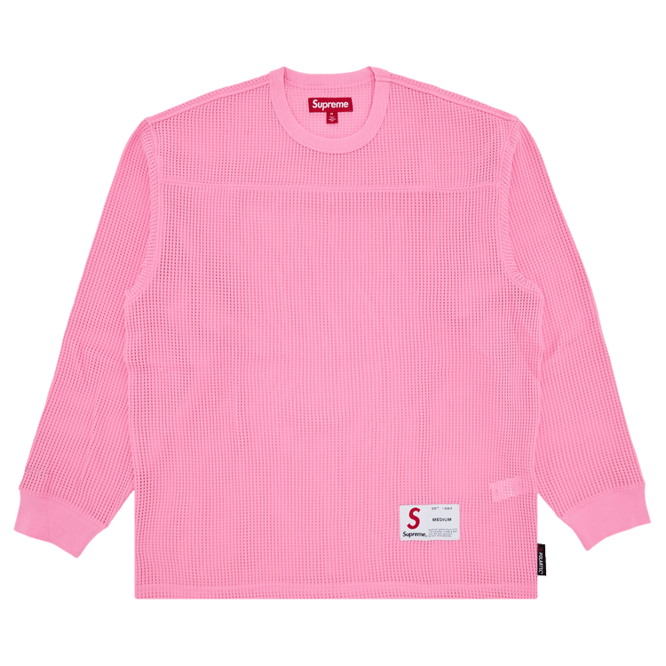 Supreme Polartec Mesh Long-Sleeve Football Top 'Pink'