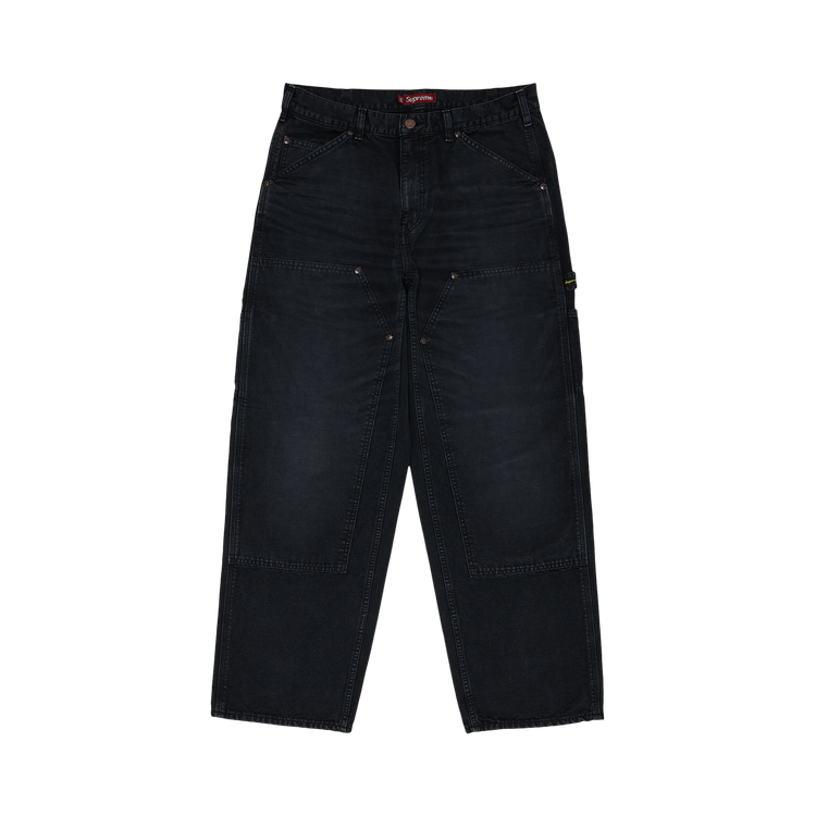 Supreme Worn Double Knee Painter Pant 'Black'
