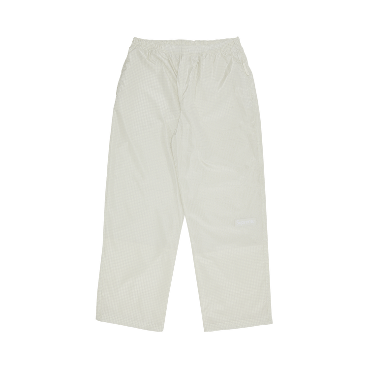 Supreme Reflective Ripstop Track Pant 'White'