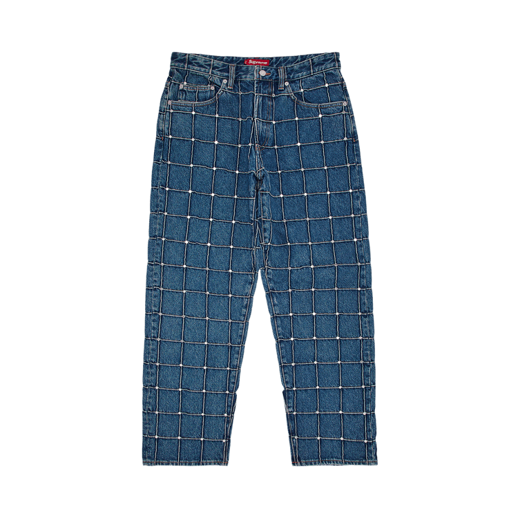 Supreme Studded Seam Loose Fit Jean 'Blue'