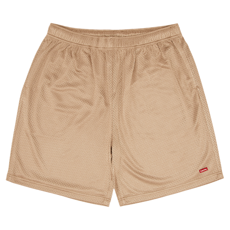 Supreme Small Box Baggy Mesh Short 'Tan'