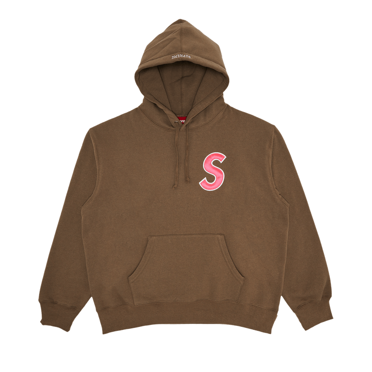 Supreme S Logo Hooded Sweatshirt 'Dusty Brown'