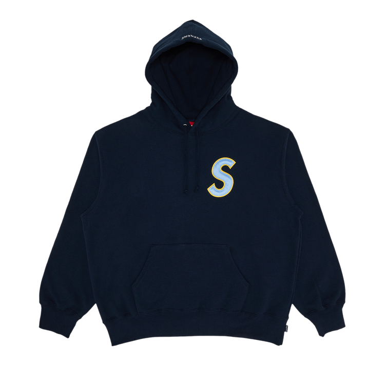 Supreme S Logo Hooded Sweatshirt 'Navy'