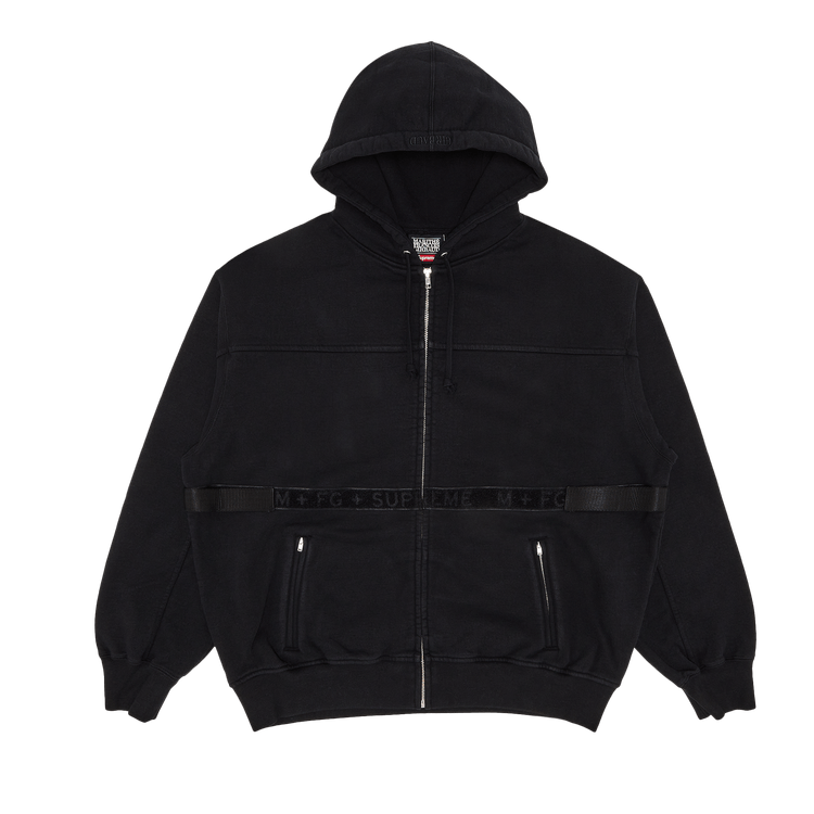 Supreme x Martithé + François Girbaud Zip Up Hooded Sweatshirt 'Black'