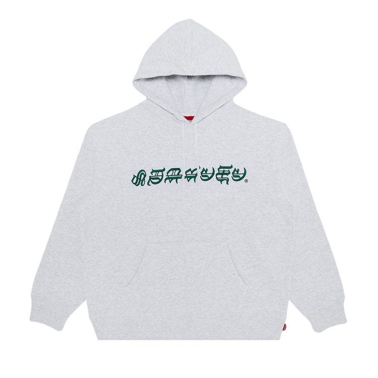 Supreme Blackletter Hooded Sweatshirt 'Ash Grey'