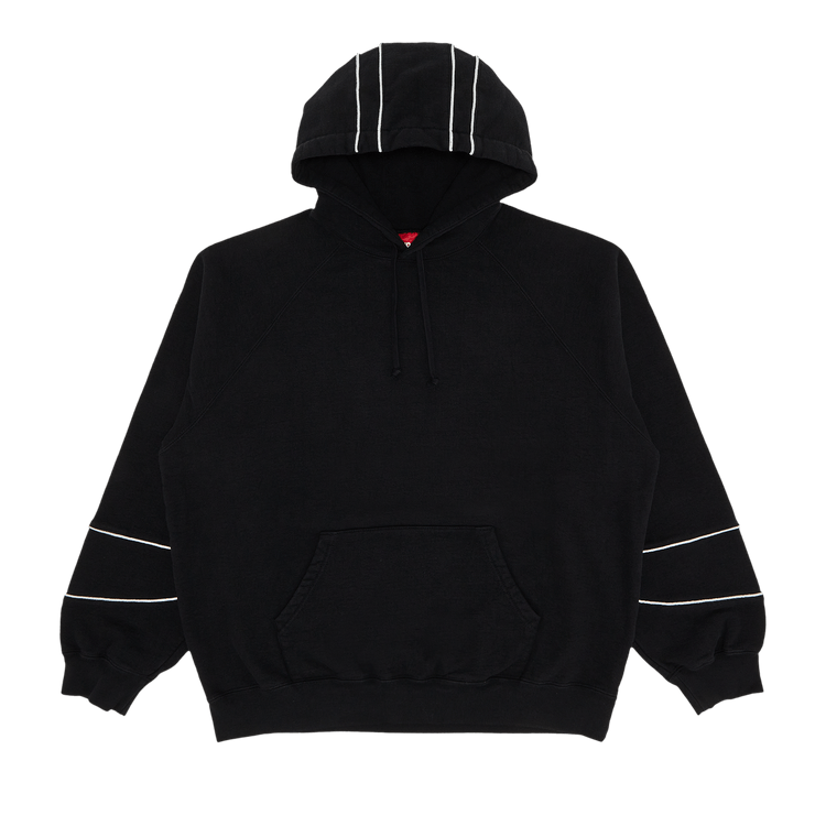 Supreme Paneled Hooded Sweatshirt 'Black'