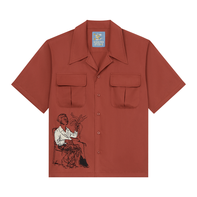 KidSuper Tecnacolor Dreams Lycra Shirt 'Burgundy'