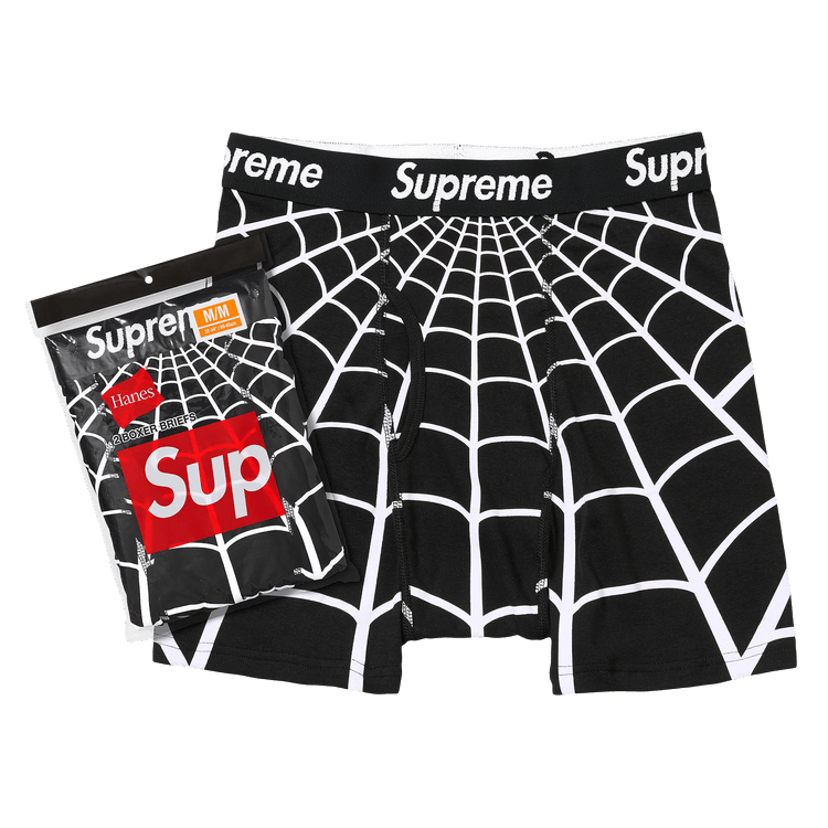 Supreme x Hanes Spider-Man Boxer Briefs (2 Pack) 'Black'