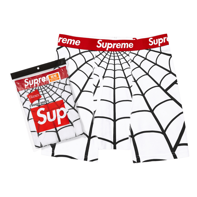 Supreme x Hanes Spider-Man Boxer Briefs (2 Pack) 'White'
