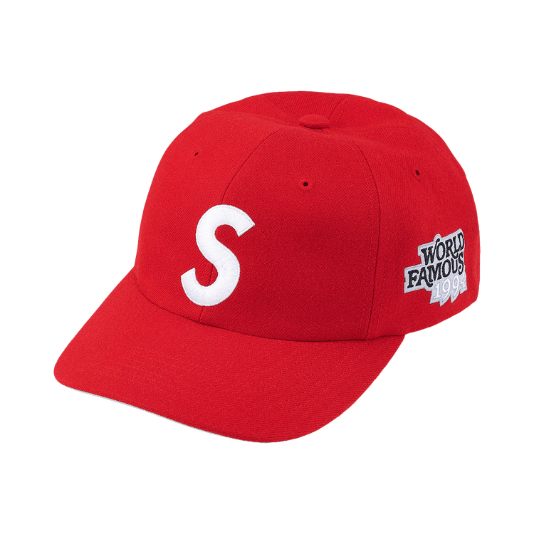 Supreme World Famous S Logo 6-Panel 'Red'