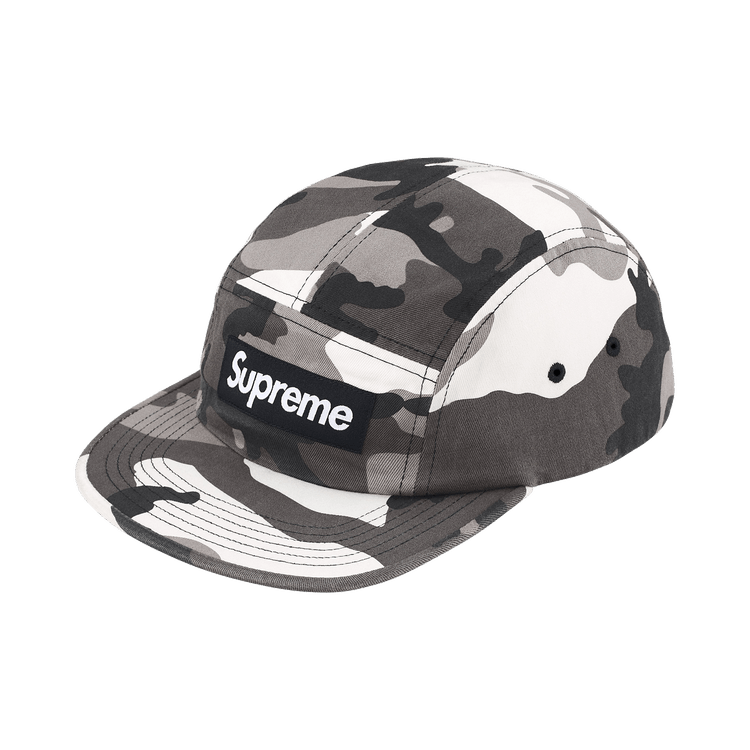 Supreme Washed Chino Twill Camp Cap 'Snow Camo'