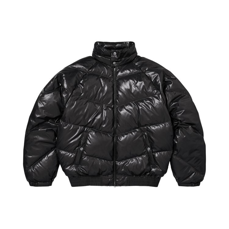 Supreme x Schott Glossy Lightweight Down Puffer Jacket 'Black'