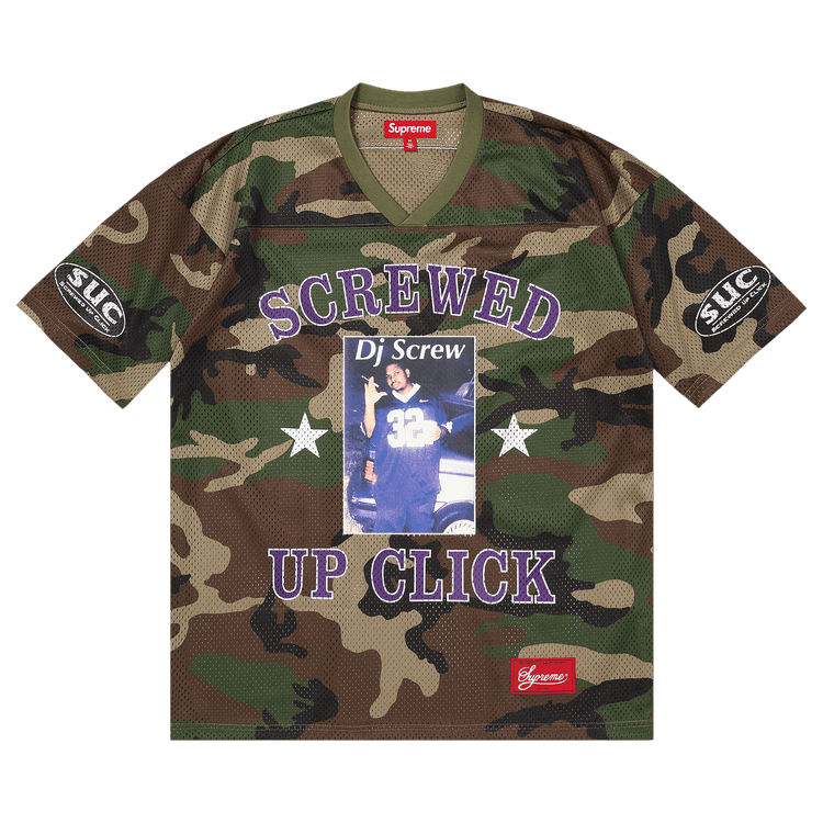 Supreme x Dj Screw Jersey 'Woodland Camo'