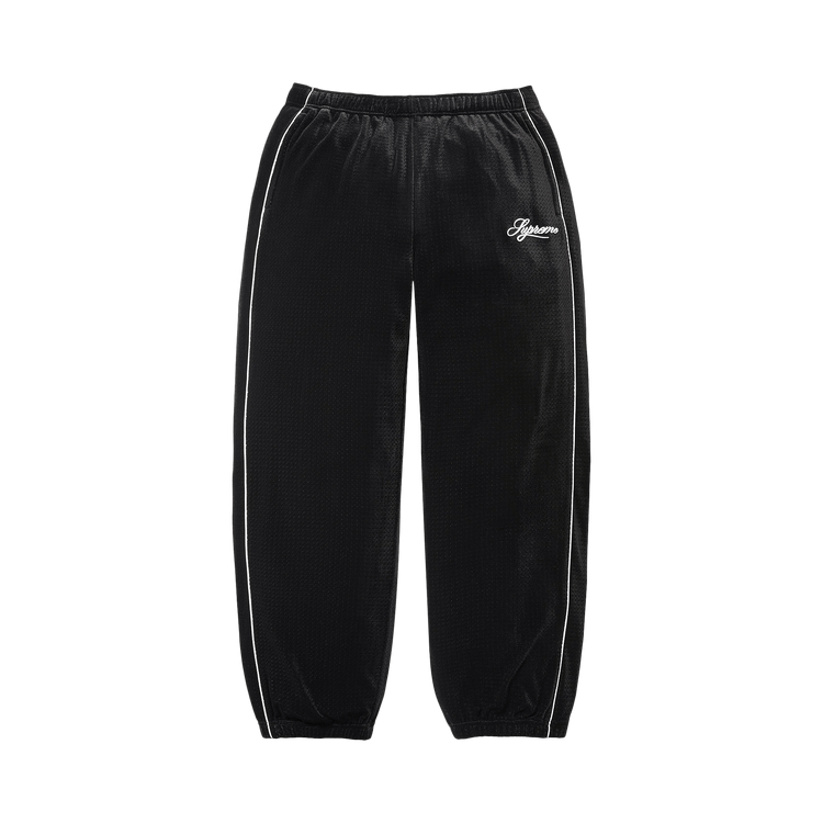 Supreme Velour Mesh Track Pant 'Black'