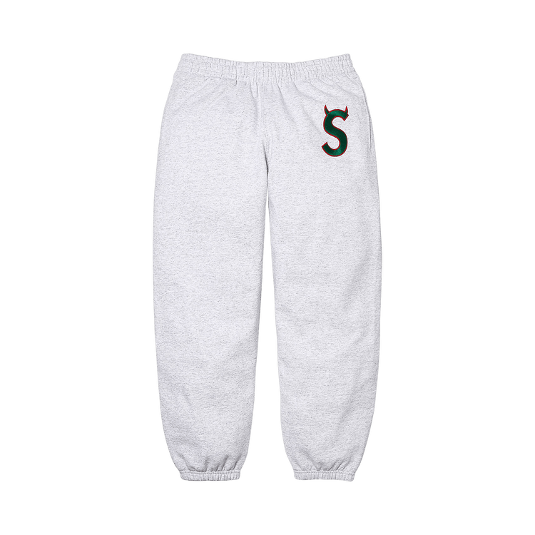 Supreme Devil S Logo Sweatpant 'Ash Grey'