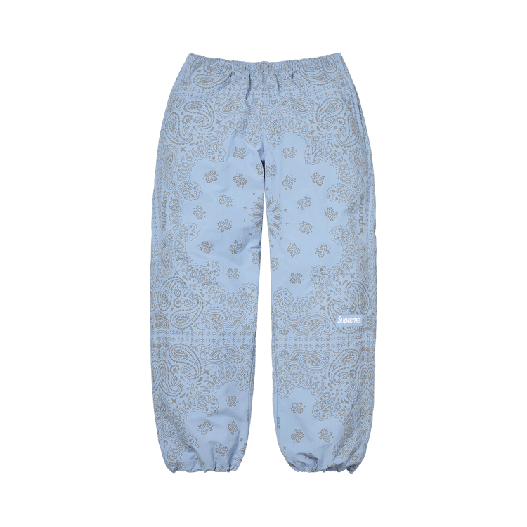 Supreme Reflective Bandana Track Pant 'Light Blue'