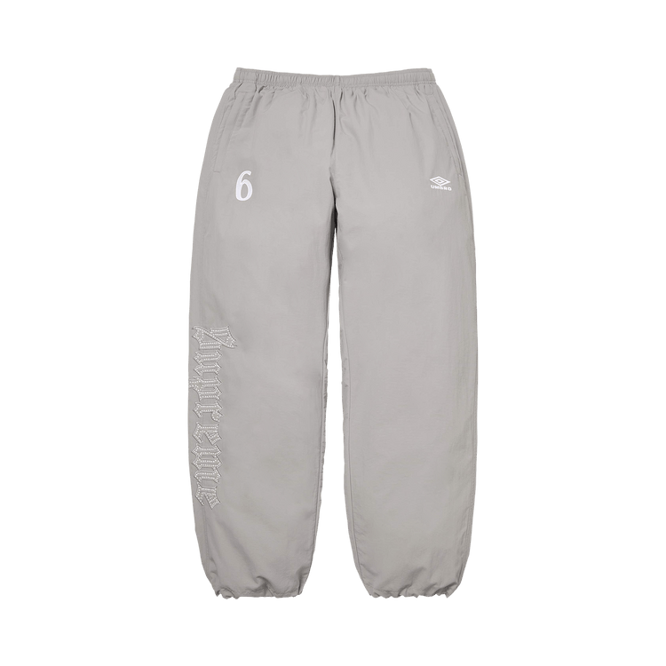 Supreme x Umbro Rhinestone Track Pant 'Light Grey'