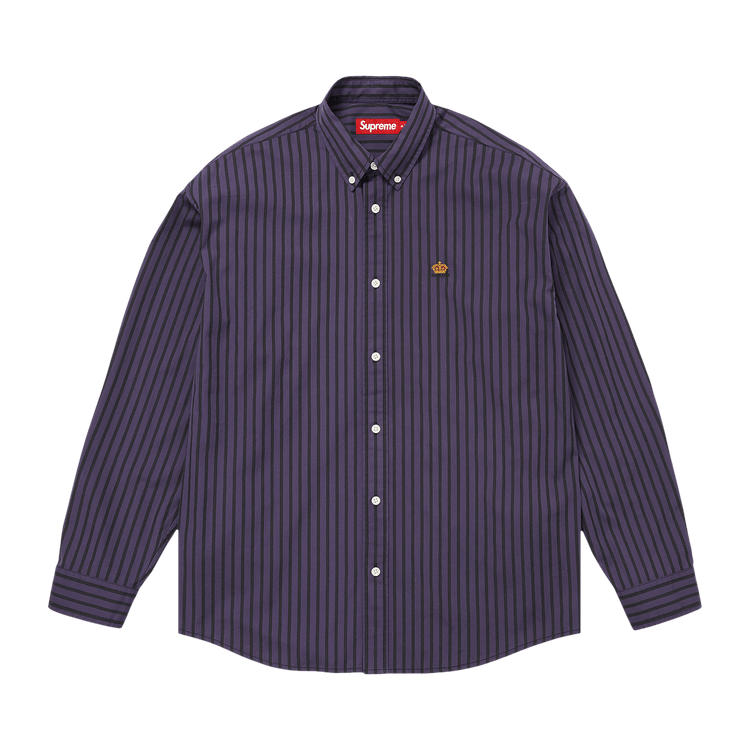 Supreme Stripe Shirt 'Purple'