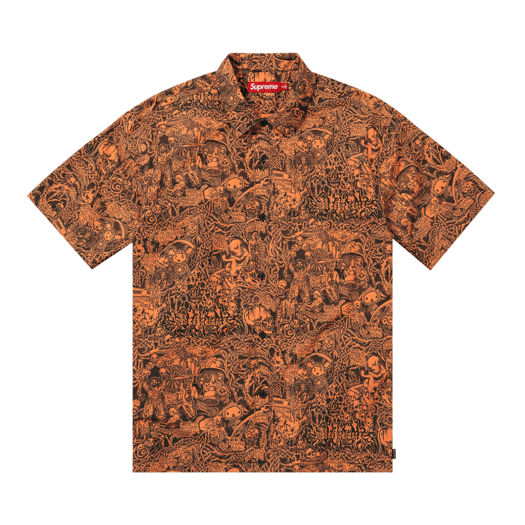 Supreme Wombat Short-Sleeve Shirt 'Orange'