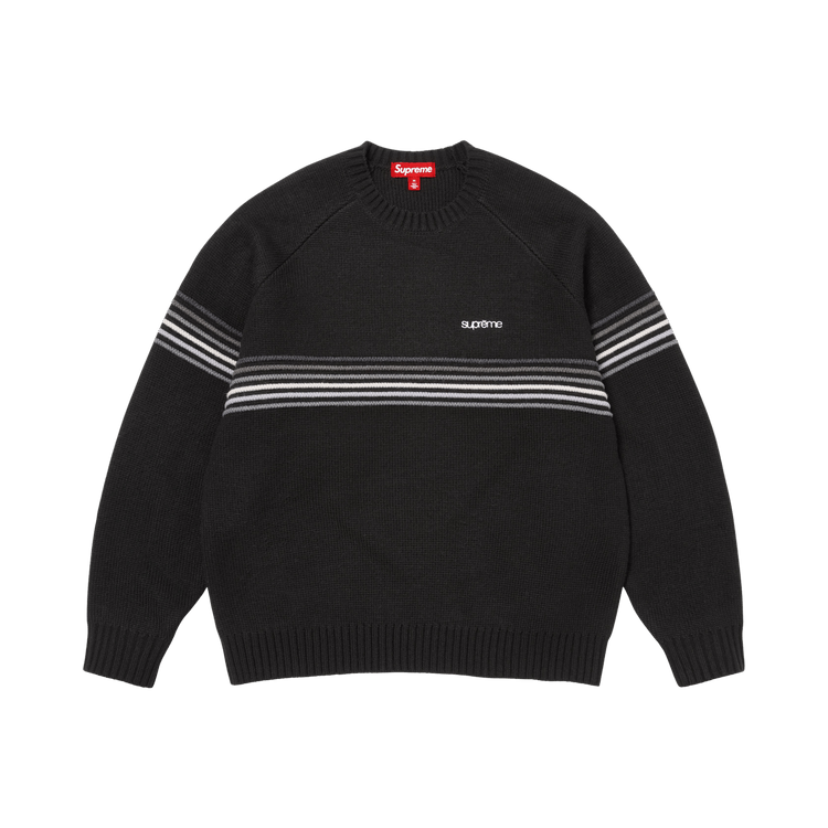 Supreme Raised Stripe Sweater 'Black'