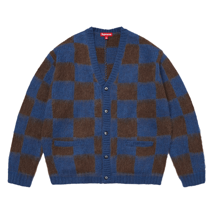 Supreme Checkerboard Cardigan 'Blue'