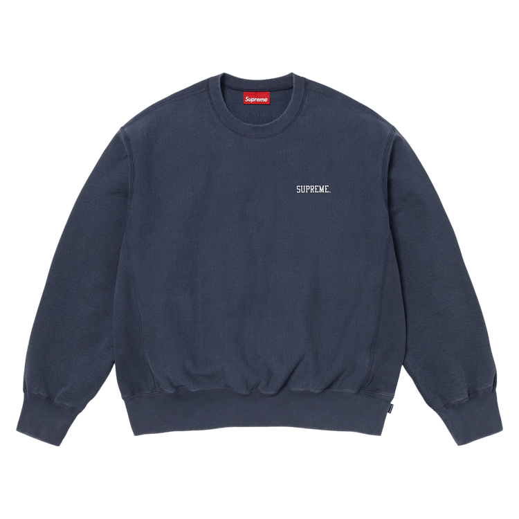 Supreme Washed Crewneck 'Navy'
