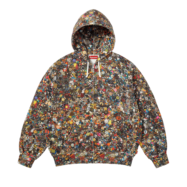 Supreme x Mike Kelley Zip Up Hooded Sweatshirt 'Multicolor'