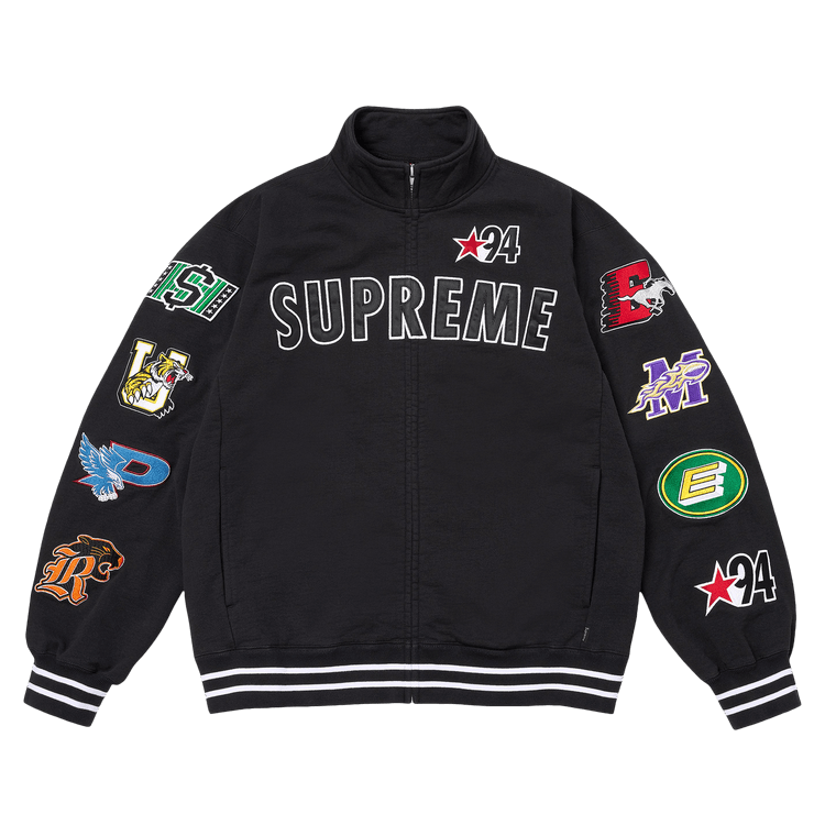 Supreme Mascots Zip Up Sweatshirt 'Black'