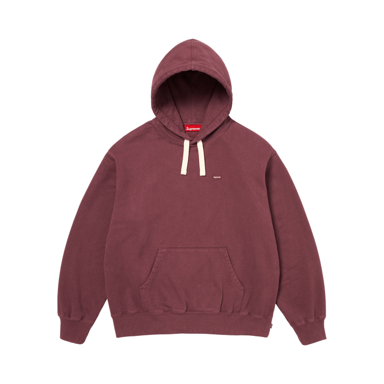 Supreme Small Box Drawcord Hooded Sweatshirt 'Maroon'