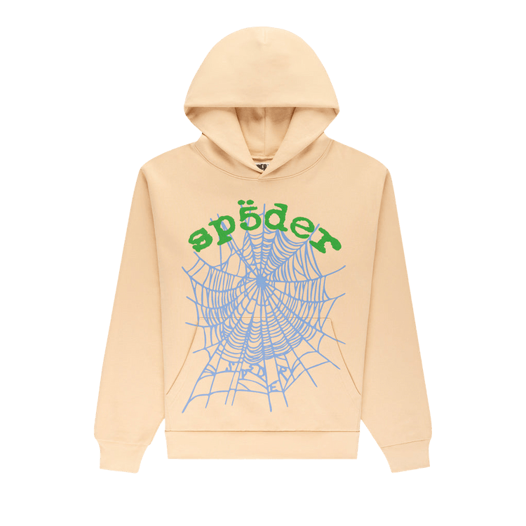 Sp5der Og Web V2 Hoodie 'Cream'