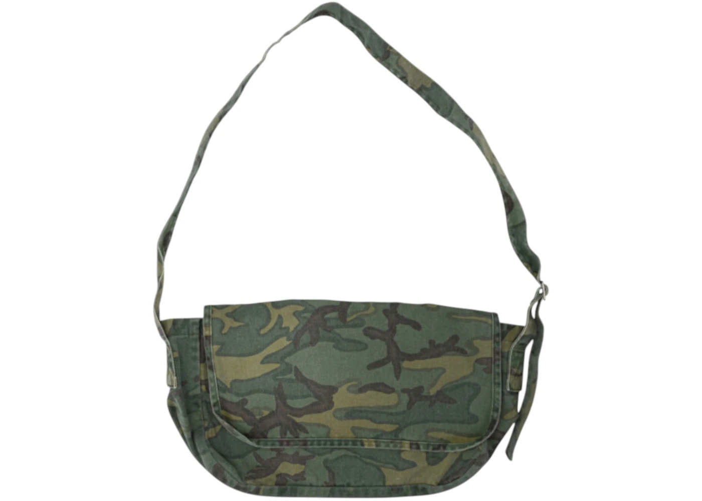 Needles Reversible News Paper Bag Large Shoulder Bag Green