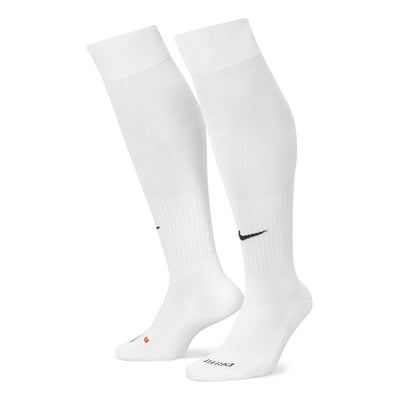 Men's Nike Solid Color Logo Soccer/Football Sports Socks One Pair White