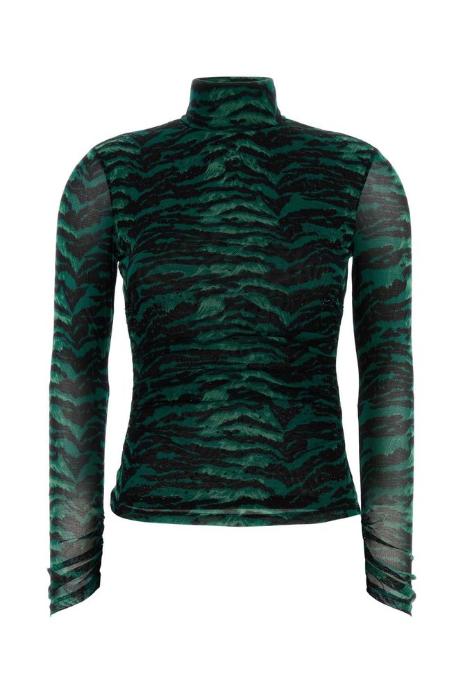 Diane von Furstenberg Logan Mesh Print Top